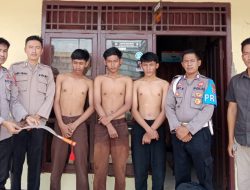 Jajaran Personil Polsek Pagelaran Bubarkan Aksi Tauran Antar Pelajar