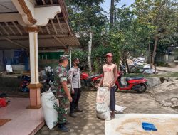 Bhabinkamtibmas Polsek Cikedal Sambangi Petani Gabah