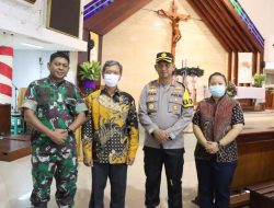Cek Kesiapan PAM Nataru 2022-2023, Kapolrestro Tangerang Kota Lakukan Asistensi dan Asessment di gereja gereja 